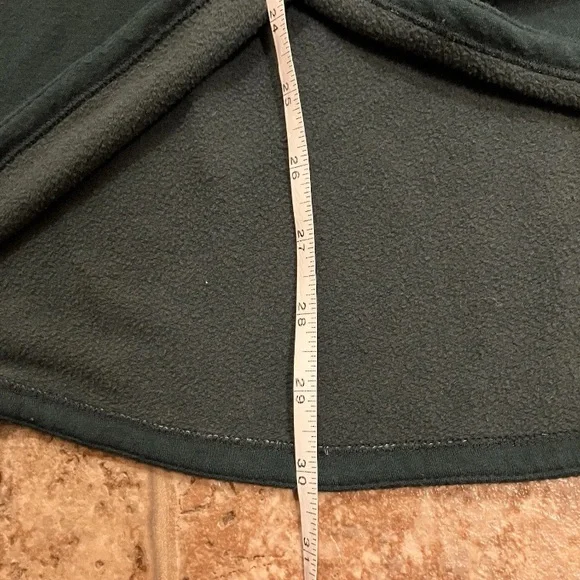 Athleta Purana Wrap Sweatshirt Hooded Pockets Long Sleeve Thumbholes Green Med - Picture 6 of 6